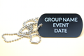 Black or Silver Customized Dog Tag